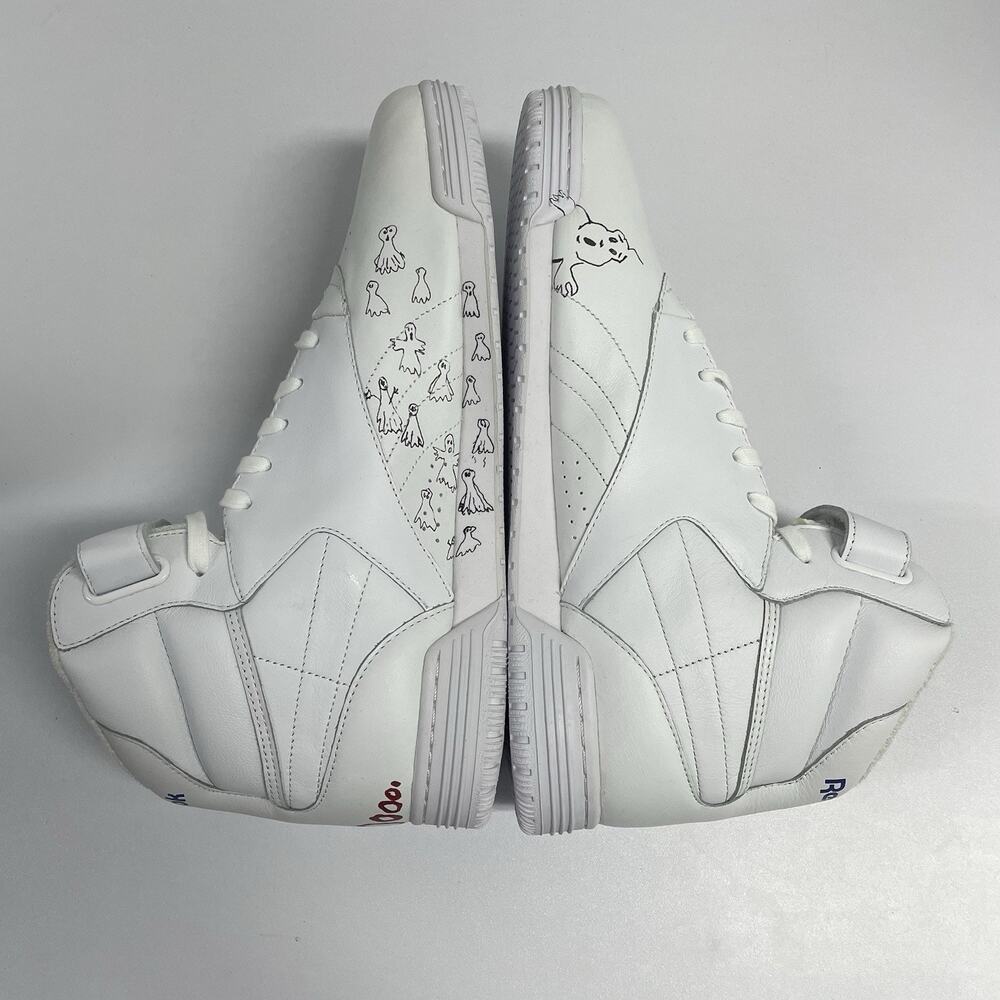 Reebok Ex-O-Fit Clean High SZ 11 White Bait Stranger Things Ghostbusters CN3570 - Picture 5 of 9
